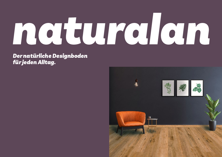 Flyer Gute Gründe für den Designboden ohne Vinyl naturalan von ziro