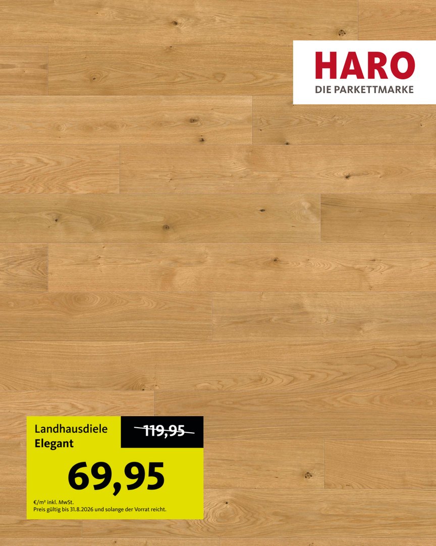 Landhausdiele 180 4V Eiche Elegant strukturiert