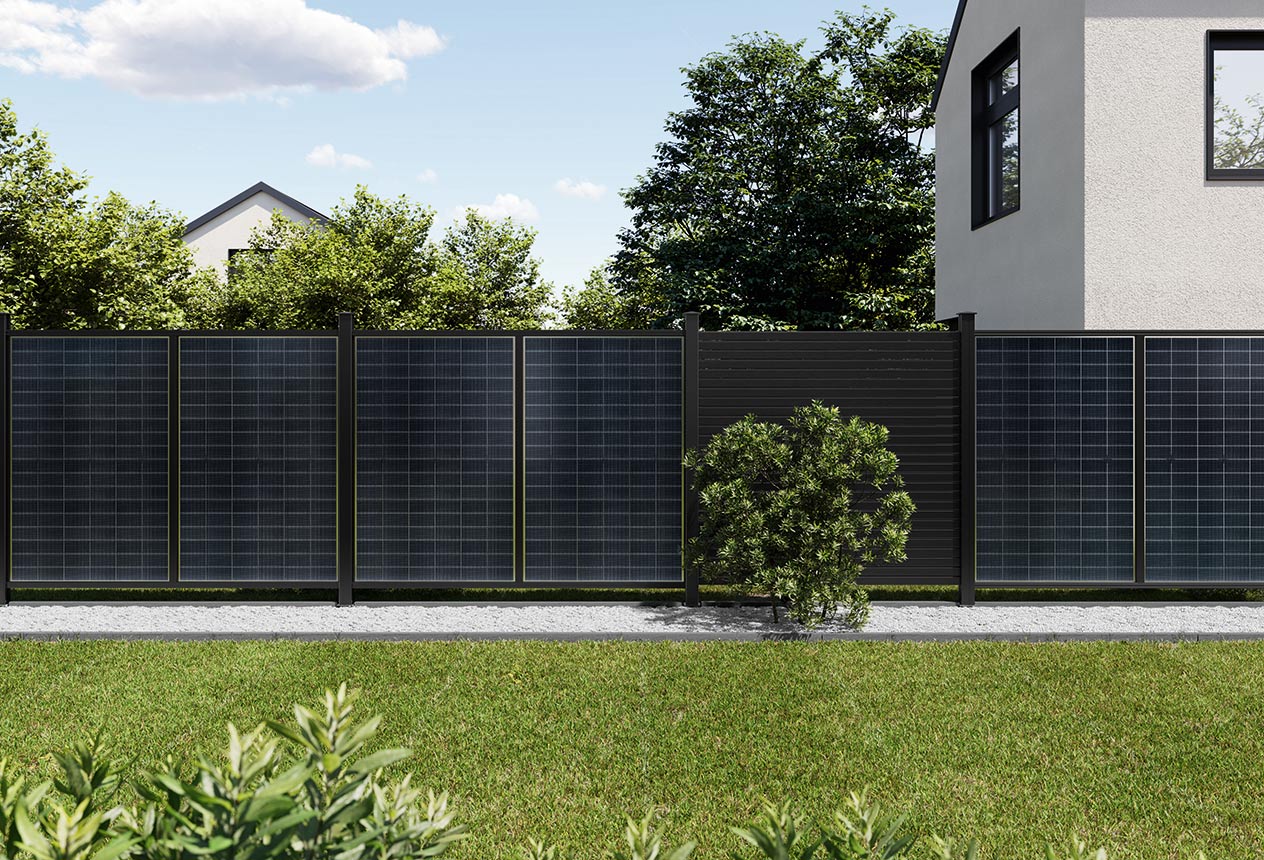 Ansicht: Solar-Fence - Innovativer Sichtschutz mit Solarmodul von Osmo